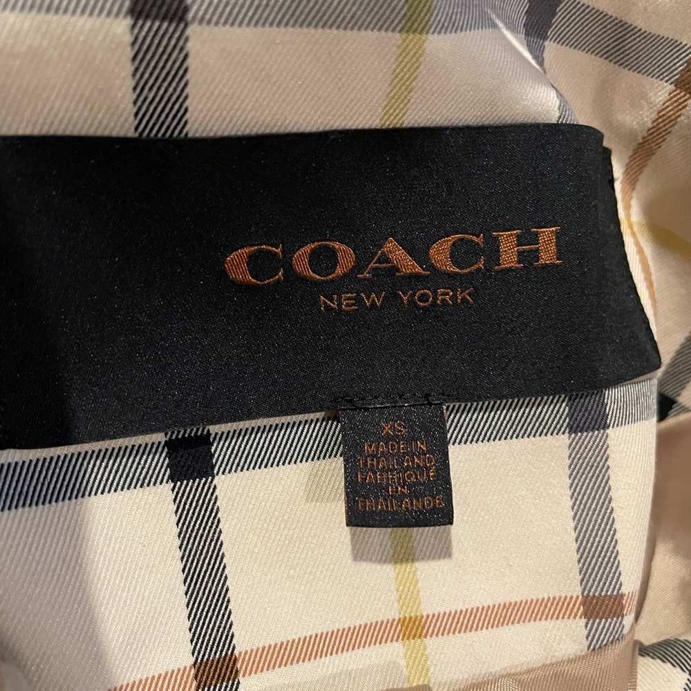 XS Coach Fall Plaid Jacket - Picture 3 of 4